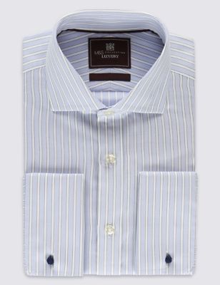 Pure Cotton Long Sleeve Striped Shirt